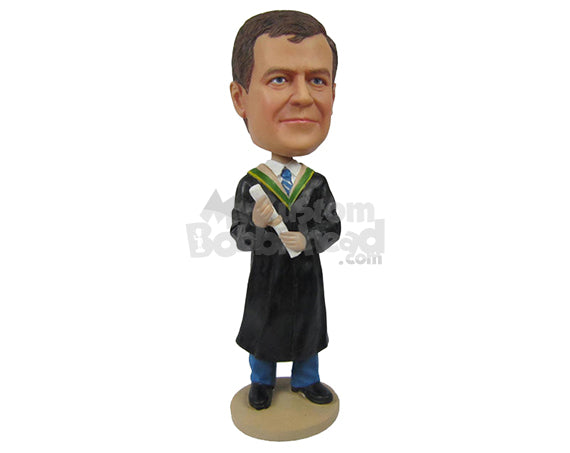 Custom Bobblehead Male Lawyer With Formal Attire With A Piece Of Paper In His Hand - Careers & Professionals Lawyers Personalized Bobblehead & Cake Topper Custom Bobblehead Male Lawyer With Formal Attire With A Piece Of Paper In His Hand - Careers & Professionals Lawyers Personalized Bobblehead & Cake Topper